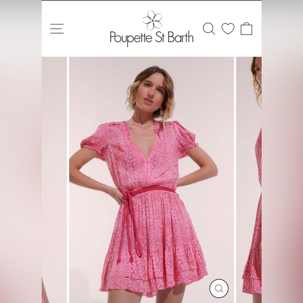 Poupette St. Bart Pink small Dress